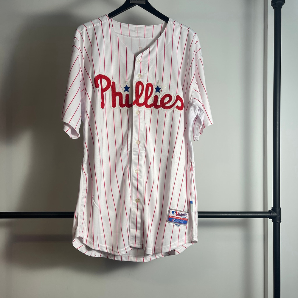 Men's Majestic Philadelphia Phillies Utley Jersey size 56
